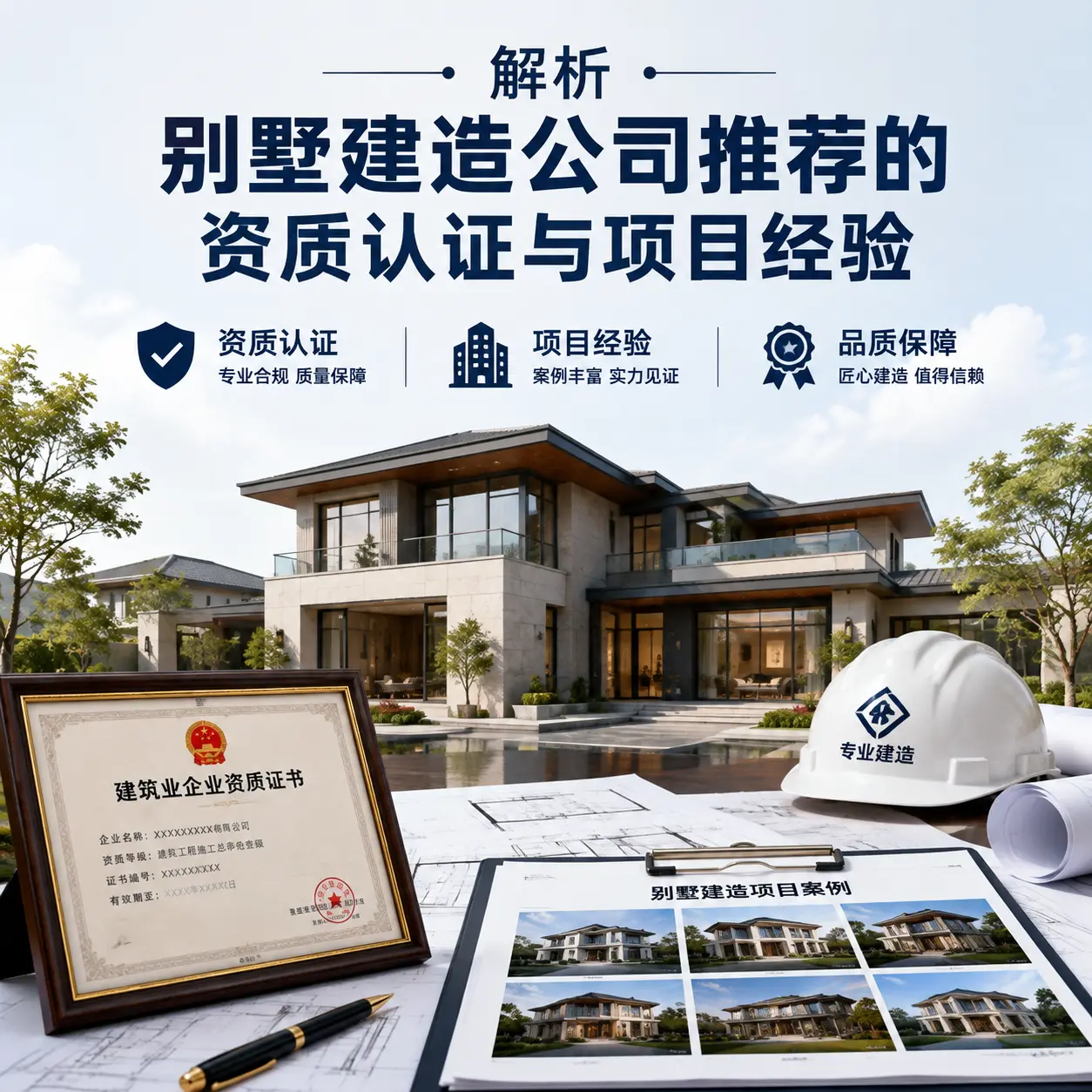 解析 海南 别墅建造公司推荐的资质认证与项目经验