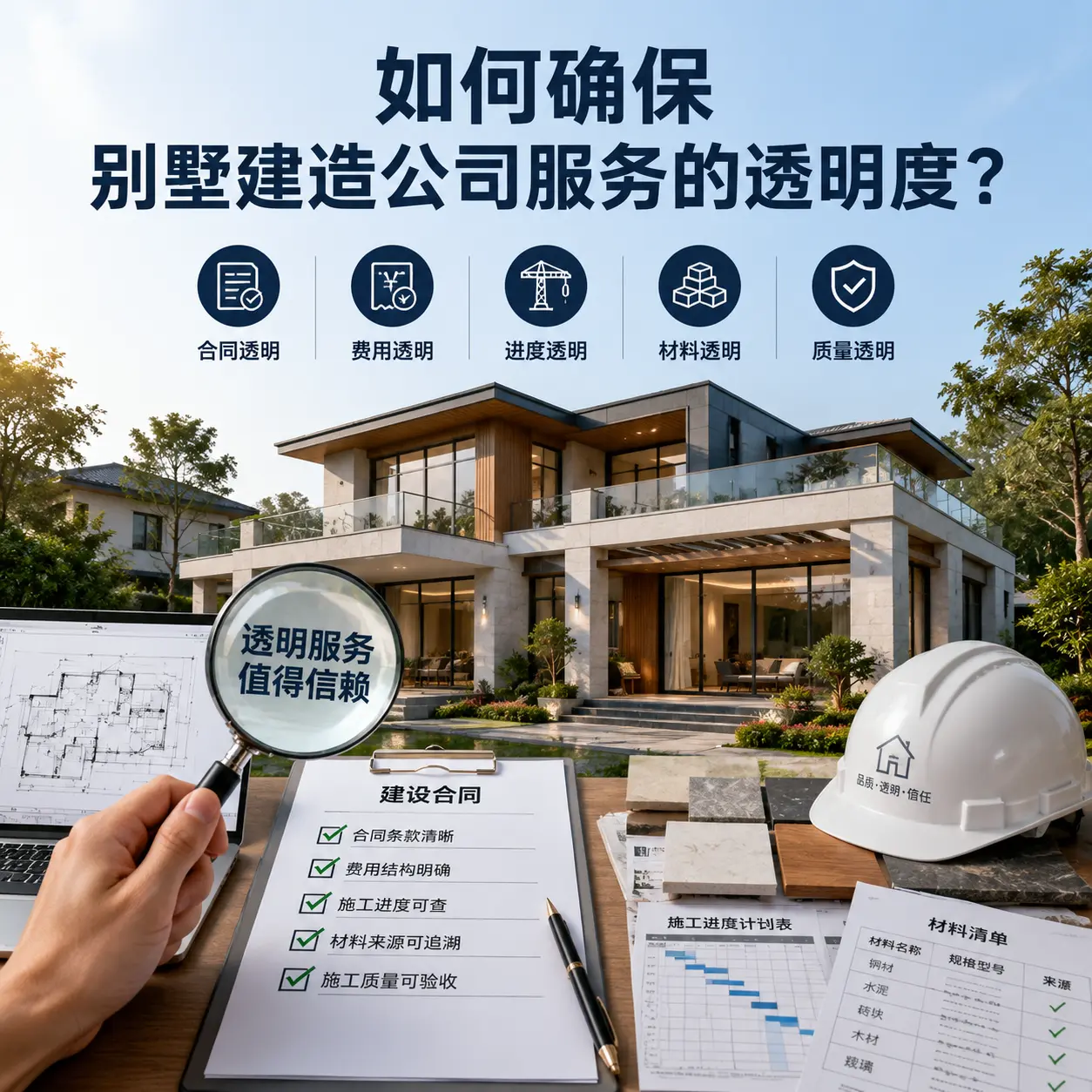 在 海南 如何确保别墅建造公司服务的透明度？