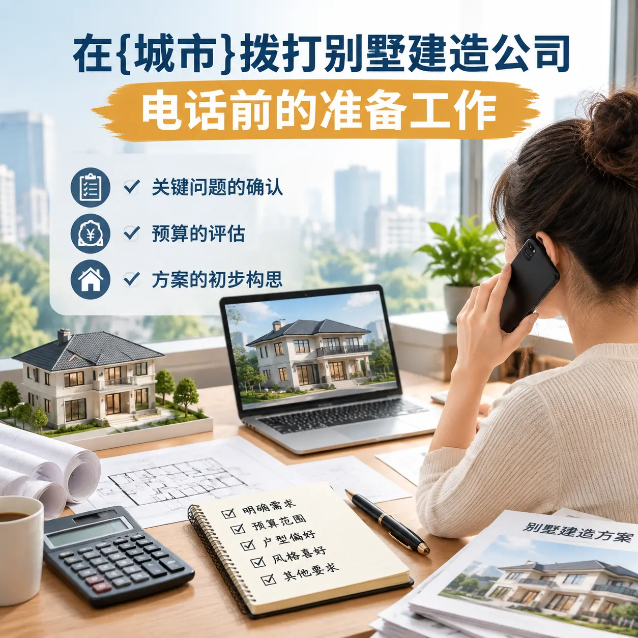 在海南拨打别墅建造公司电话前的准备工作