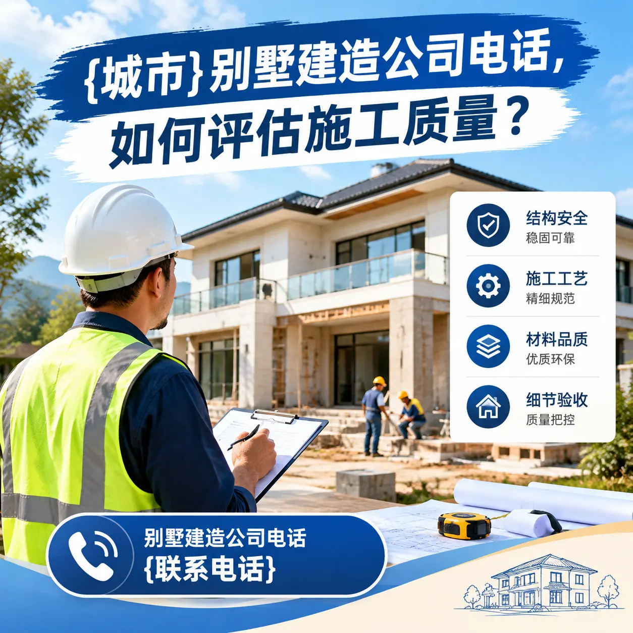 海南别墅建造公司电话，如何评估施工质量？