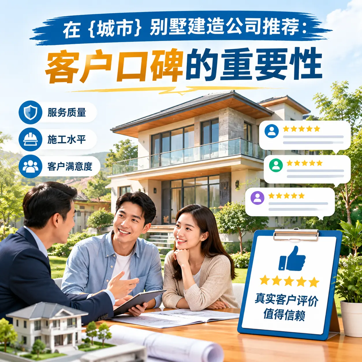 在 海南 别墅建造公司推荐：客户口碑的重要性