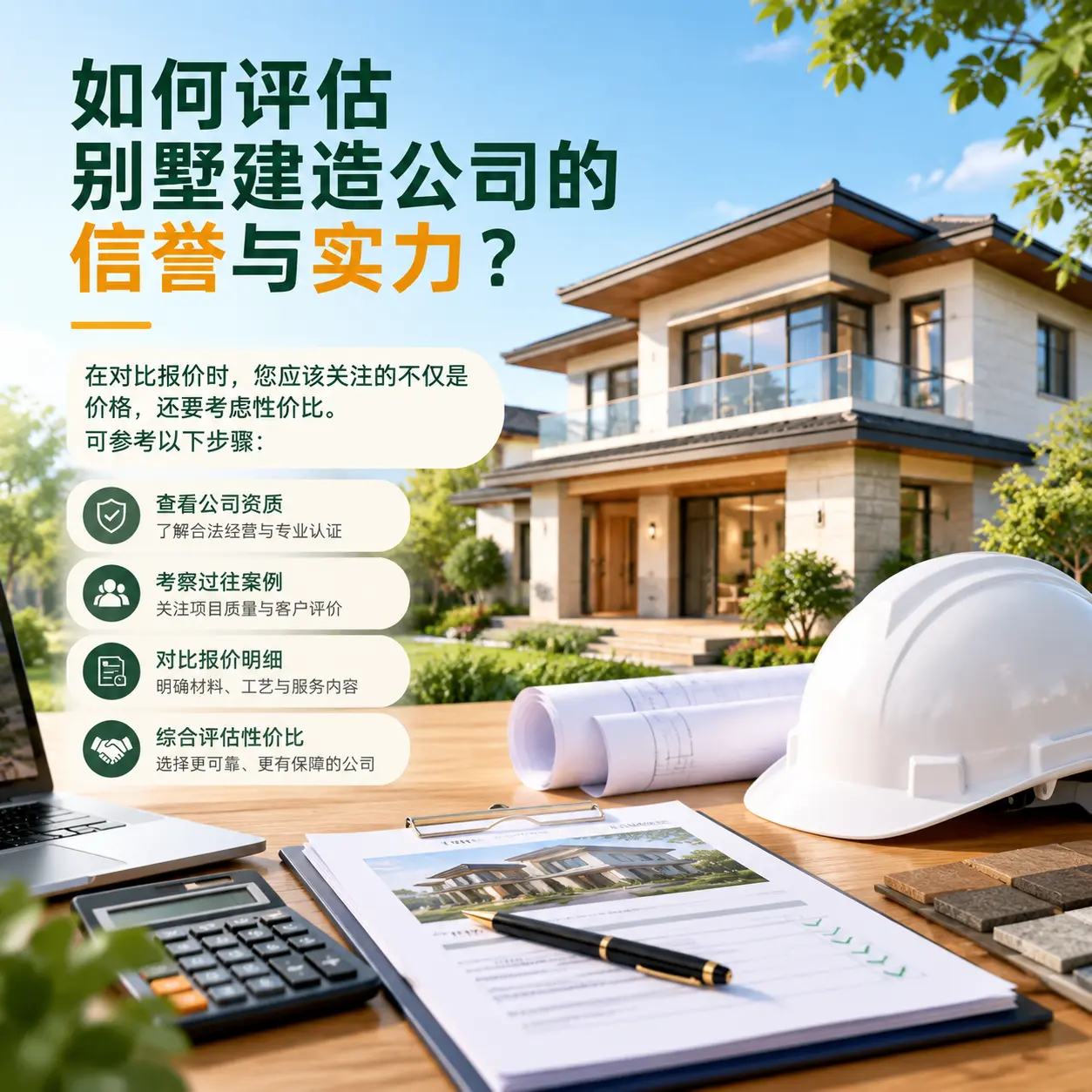 如何评估 海南 别墅建造公司的信誉与实力？